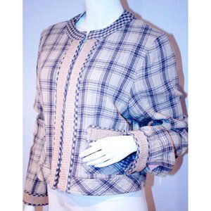 NSF CLOTHING Never Losing Sight N.S.F Tweed JACKET Short COTTON ( L )